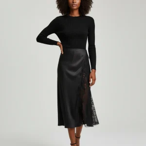 Jupe Cache Coeur Satiné