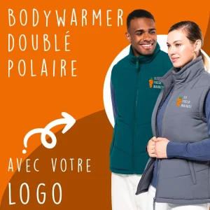 Bodywarmer doublé polaire à personnaliser