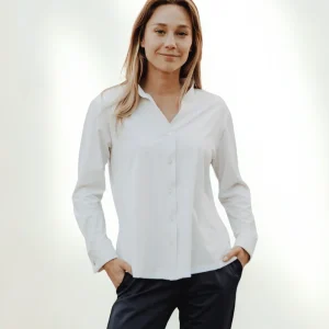 Chemise Col Mao en tissu Recyclé - Diego