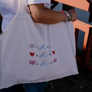 SANA – Shopping bag brodé personnalisable