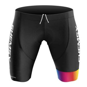 Cuissard cycliste femme sans bretelles Sportline noir peau gel