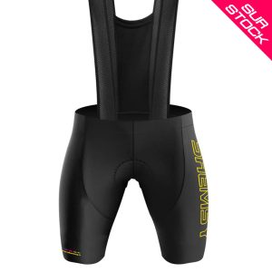 Cuissard cycliste homme avec bretelles Switch Fluo Nouvelle peau verte