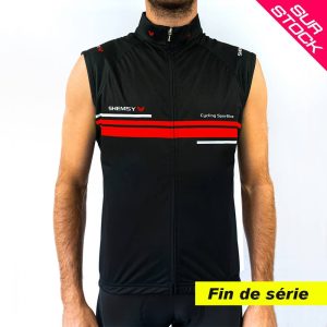 Gilet cycliste coupe-vent Neoline Noir mixte