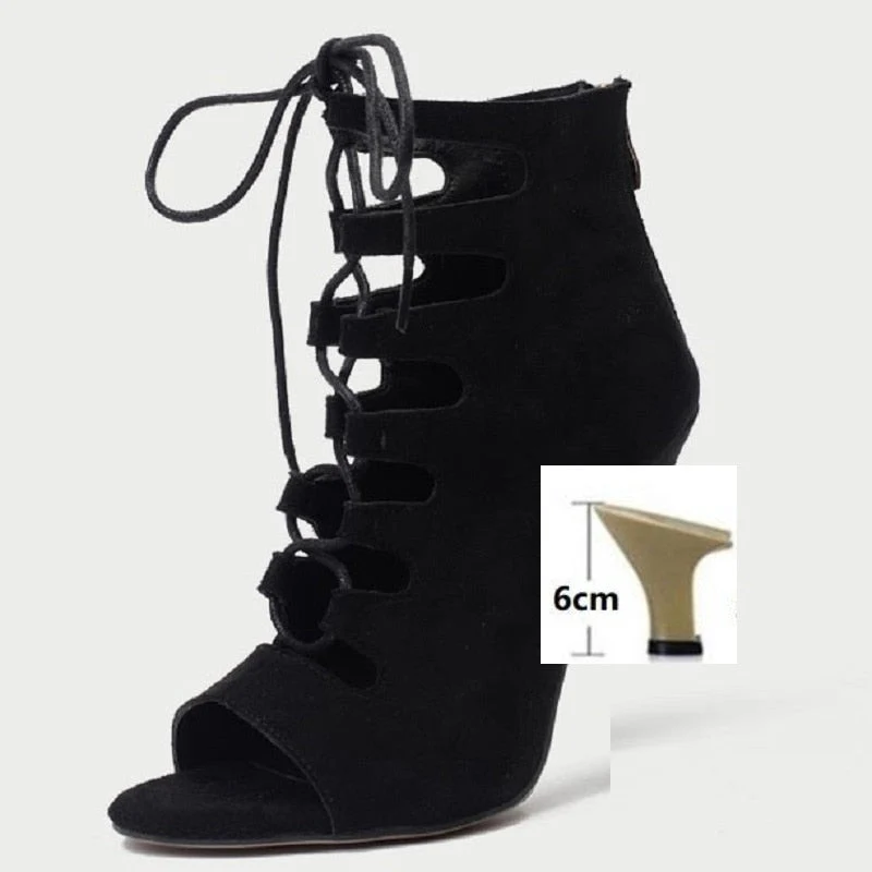 Bottines danse Mathilde noir semelle caoutchouc – Image 4