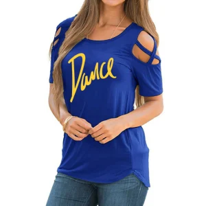 T-shirt épaules dénudées logo Dance Taille M