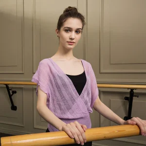 Top fantaisie maille légère et transparente Sansha