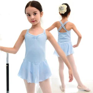 Justaucorps double bretelles avec jupette Lilou