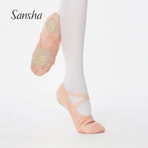 Chaussons danse demi-pointes cuir Sansha