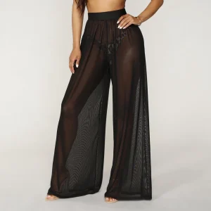 Pantalon Anouk en maille taille haute