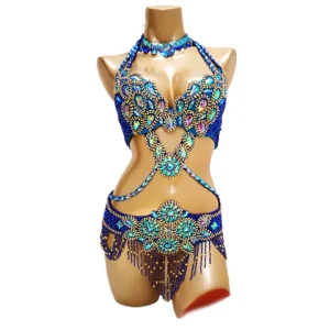 Ensemble Krystal Belly Dance Costume 3pcs
