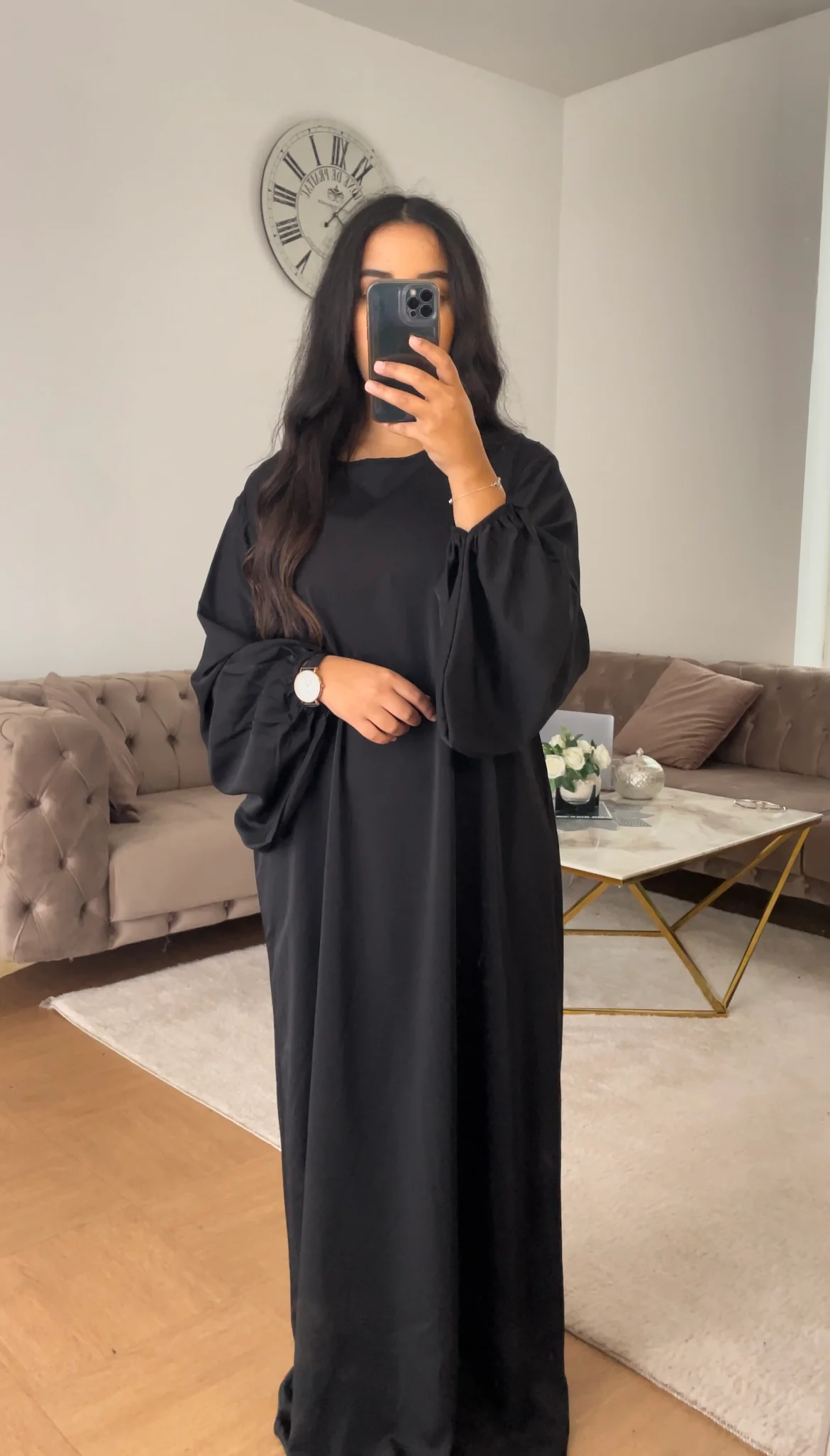 Abaya Simple Malika Noire – Image 3