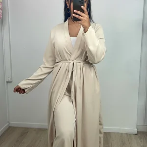 Ensemble Kimono-Pantalon Imane Crème