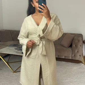 Ensemble Kimono court Luna Crème