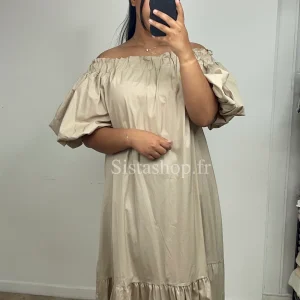 Robe beige Mélina