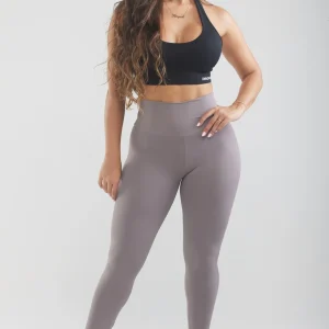 DEUXIÈME PEAU| Leggings Taille Haute PUSH UP - Gris Pourpre