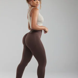 ALLURE | Leggings Taille Haute PUSH UP - Marron