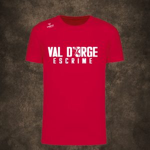 Tshirt coton Rouge 25/26 – Val d’Orge Escrime