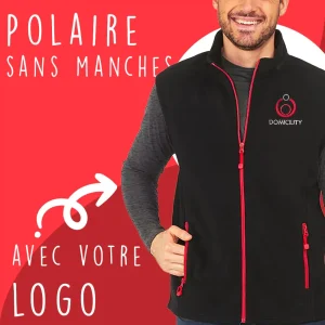 Polaire sans manches personnalisé