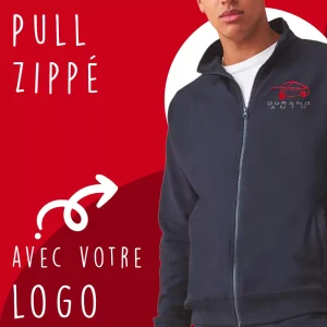 Pull zippé personnalisable
