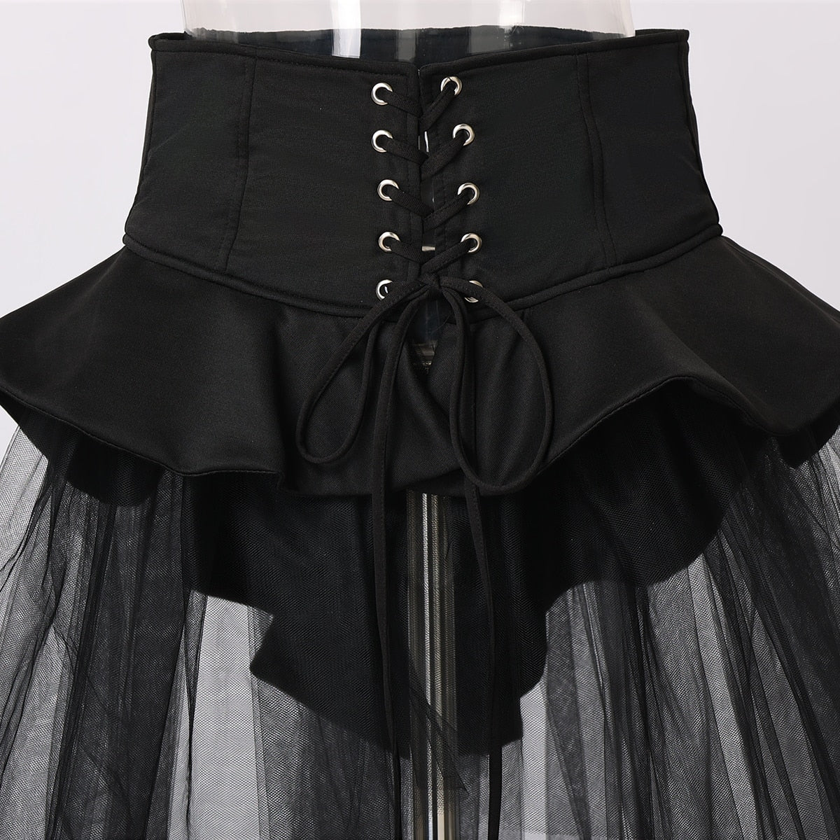 Ceinture corset avec jupe tulle coloris noir ou blanc – Image 3