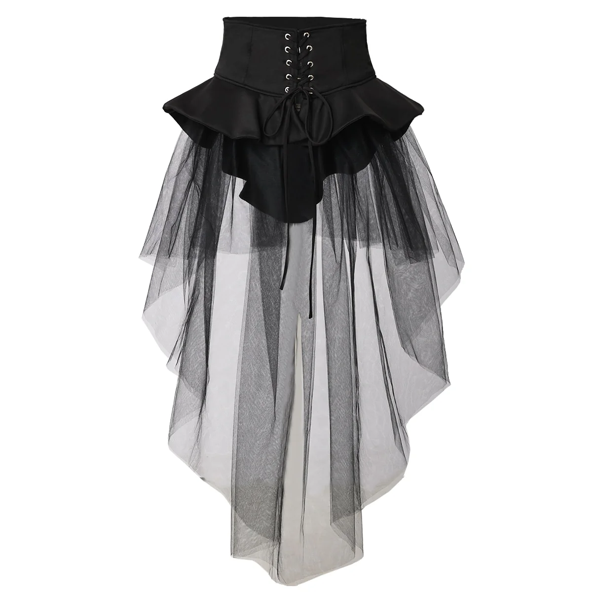 Ceinture corset avec jupe tulle coloris noir ou blanc