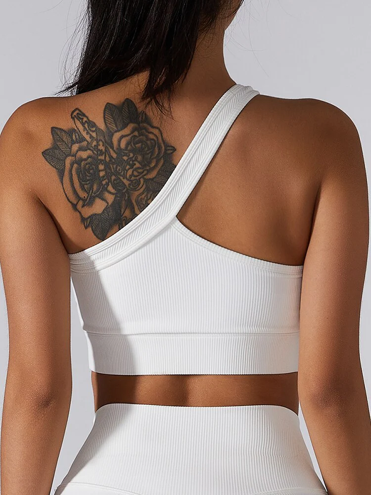 Brassière asymétrique avec épaule dénudée Suzanne – Image 2