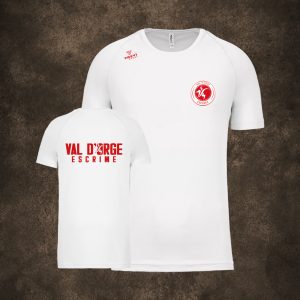 Tshirt polyester Blanc – Val d’Orge Escrime