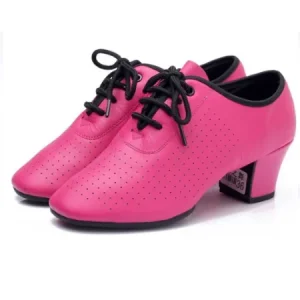 Sneakers de danse fuchsia avec talons de 3 ou 5cm