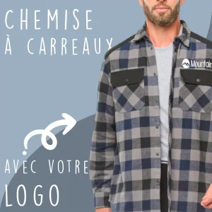 Chemise à carreaux personnalisable
