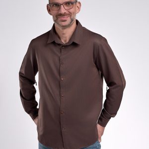 Chemise boutons aimantés pour homme