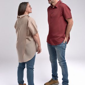 Chemise à scratch pour homme