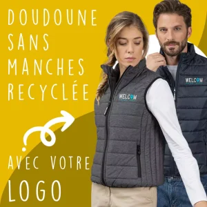 Doudoune sans manches recyclée