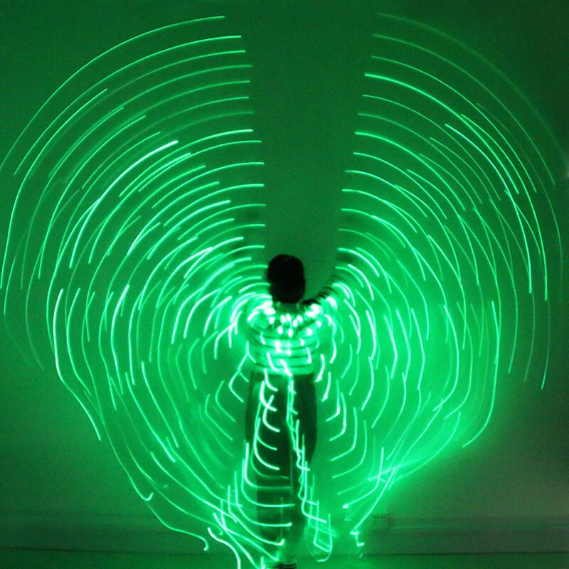 Ailes d'Isis avec lumières LED Belly Dance enfant et adulte – Image 7