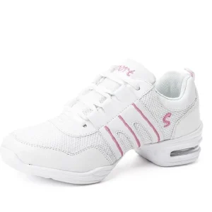 Baskets danse coloris blanc & rose Ada