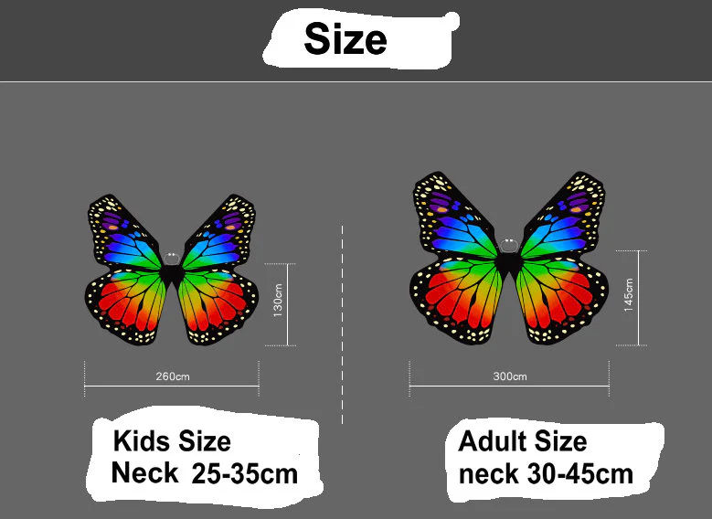 Ailes d'Isis Papillon pour enfant & adulte 14 coloris au choix – Image 3