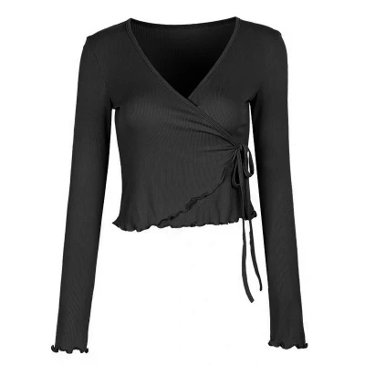 Top cache-cœur manches longues 4 coloris au choix – Image 6