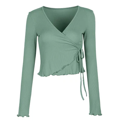 Top cache-cœur manches longues 4 coloris au choix – Image 5