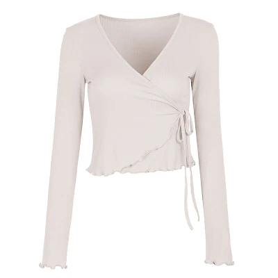 Top cache-cœur manches longues 4 coloris au choix – Image 4