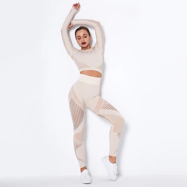 Ensemble 2 pcs Top & Legging taille haute 10 coloris au choix – Image 3