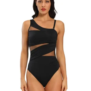 Justaucorps asymétrique bretelle 1 épaule Saniyah