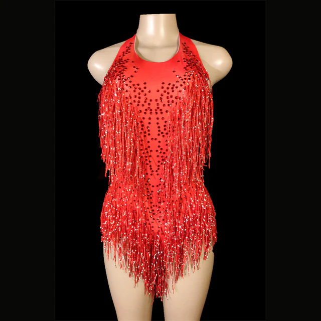 Body Strass avec Franges Joséphine XS au XL – Image 8