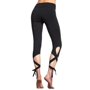 Legging avec noeuds bas de jambe