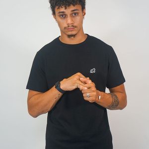 T-shirt noir coton bio Made in France