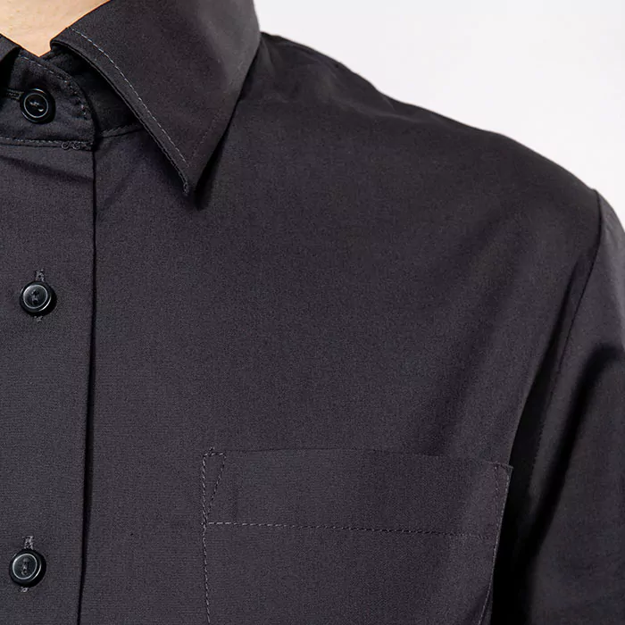 Chemise Manches Courtes homme et femme en Popeline à personnaliser – Image 3